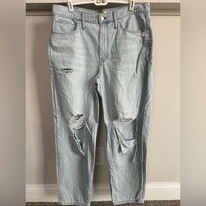 Madewell The Slouchy Boy Jean light wash denim sz30